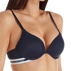 Tommy Hilfiger Convertible Lace Trim Push Up Bra